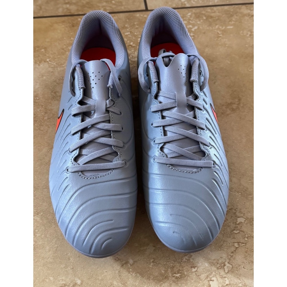Nike Tiempo Legend 10 Club Soccer Cleat Men 8 Grey DV4344-402 FG MG Athletic NEW